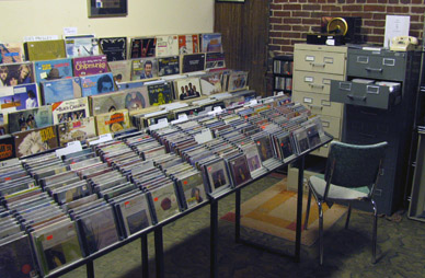 A large assortment of used CDs